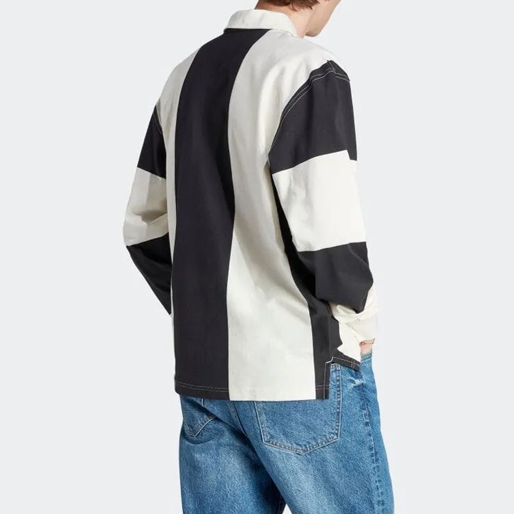 adidas originals Men's Hack Rugby Long Sleeve Tee Black-2