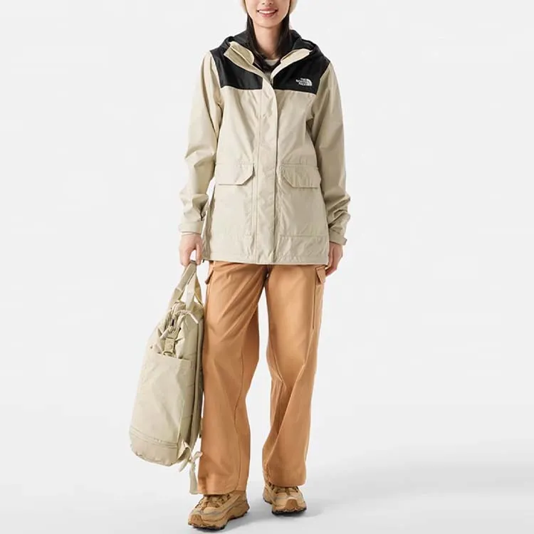 THE NORTH FACE City Outdoor Collection Windbreaker Jackets Women's Beige-2