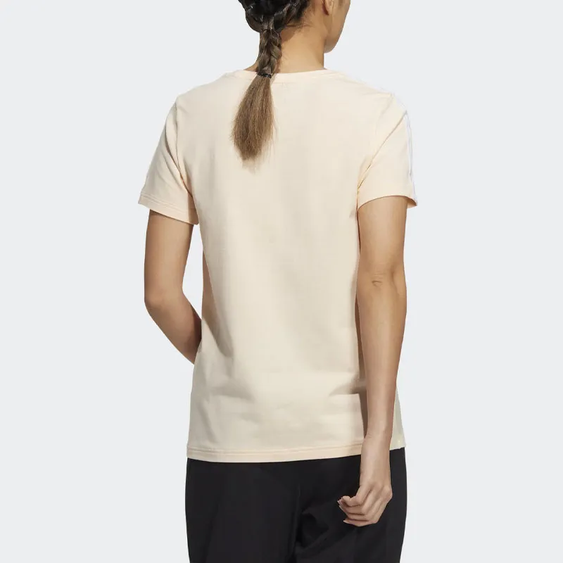 Adidas T Shirt Women's Beige Yellow-2