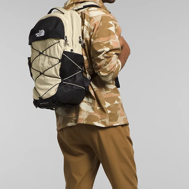 THE NORTH FACE Recycled Nylon Backpack Unisex Beige & Black-4