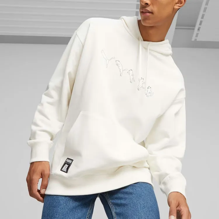 Ripndip X PUMA X RIPNDIP Co branded Series Sweatshirts Men White-4