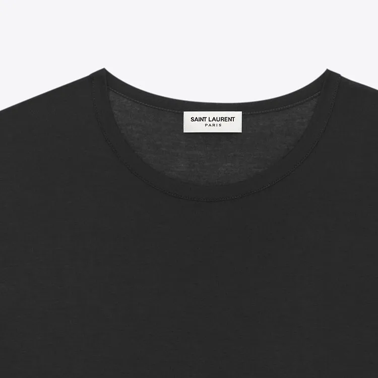 SAINT LAURENT Crewneck Short Sleeved T Shirt-6