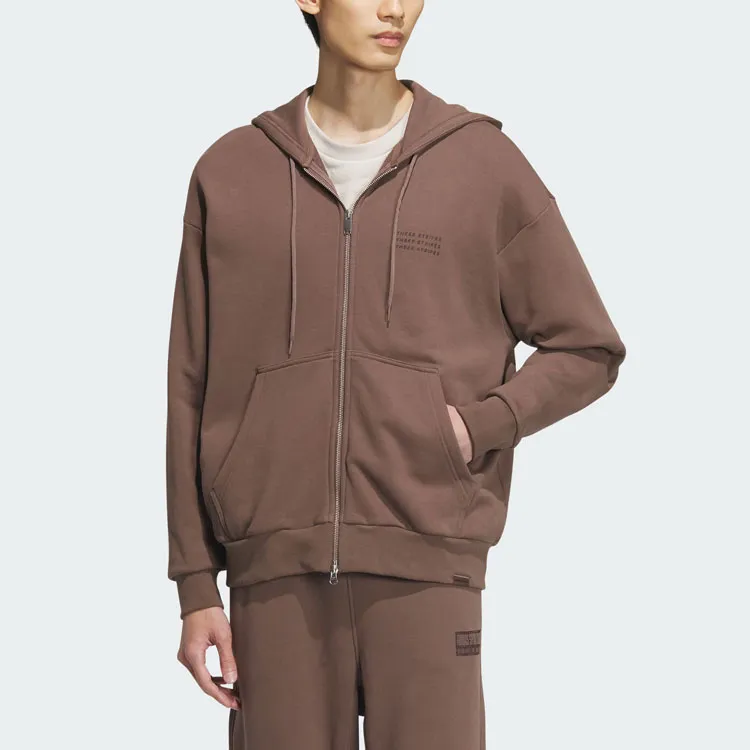 Adidas Sportswear Jackets Men Stratum Dark Earthy Brown-1
