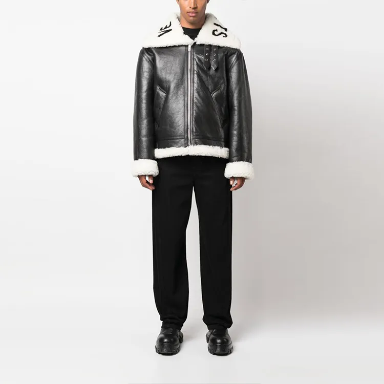 Vetements Leather Jackets Unisex Black-1