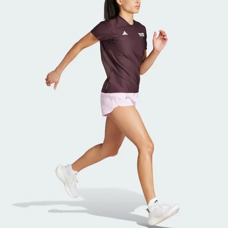 Adidas Marathon 20 T-Shirts Women's Contour Brown-3