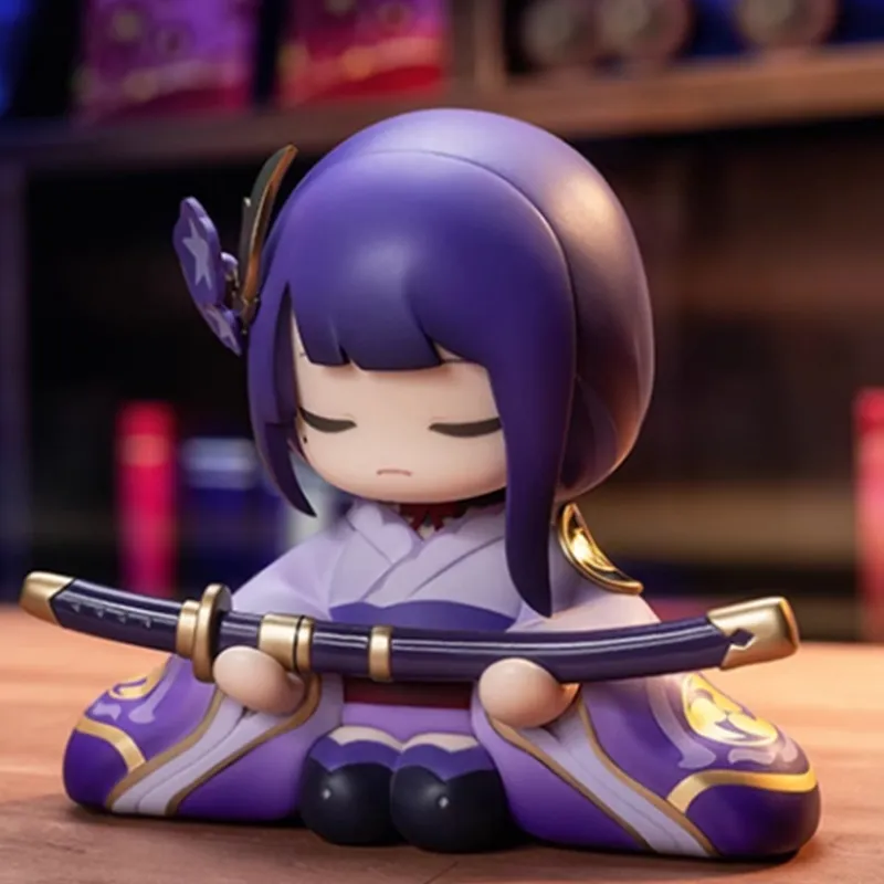 GenShin Raiden Shogun Grand Portrait Of The Enshrined God Of The Right Body Chibi Figures-2