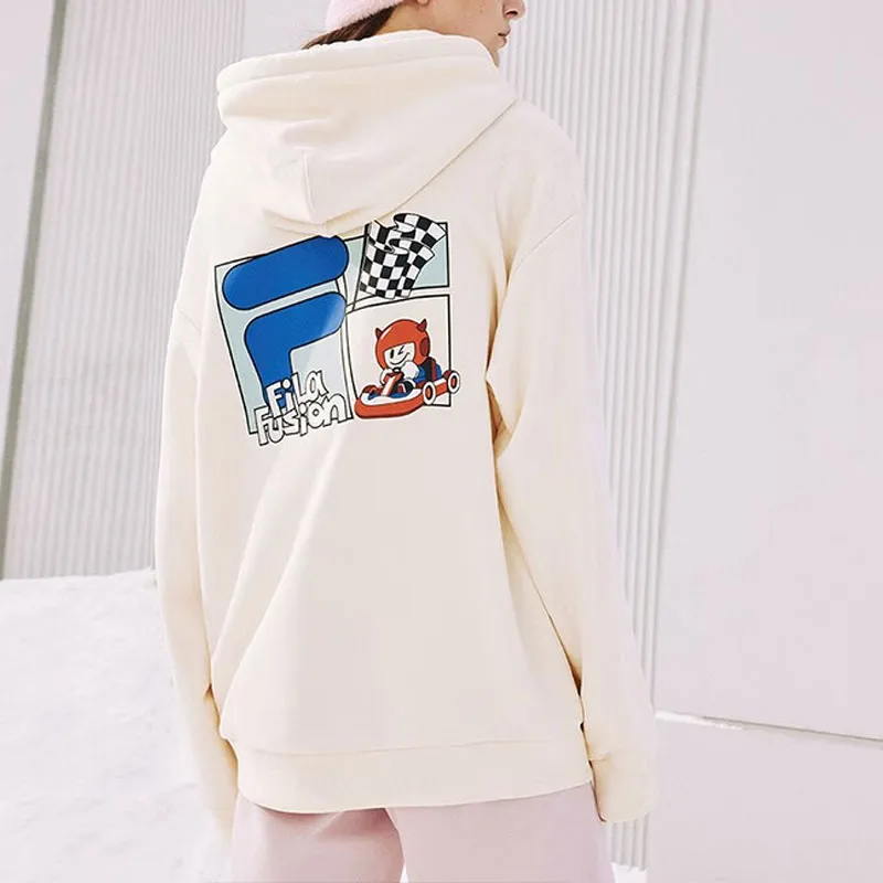 FILA FUSION Sweatshirt Unisex Wheat Cream-3