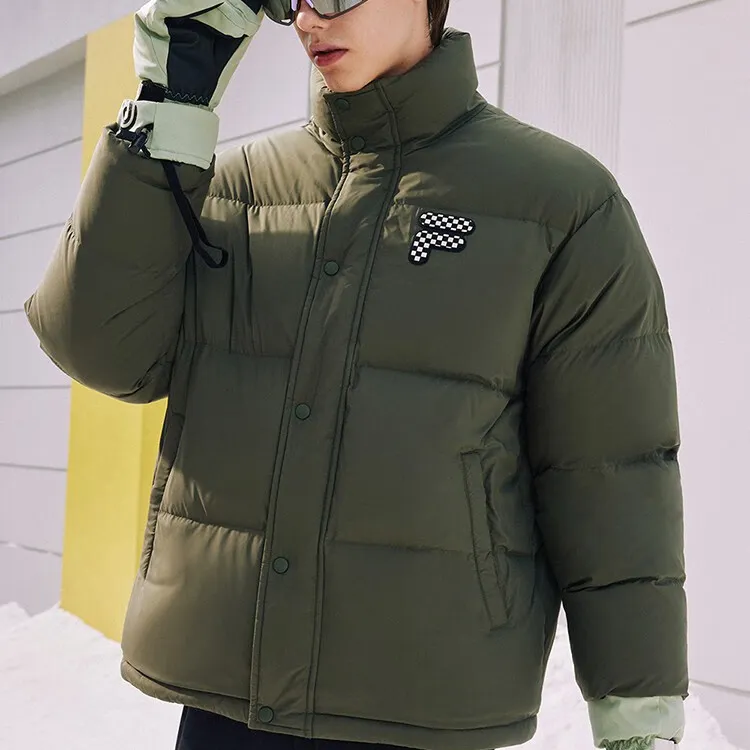FILA FUSION Down Jackets Unisex Mulberry Field Green-2