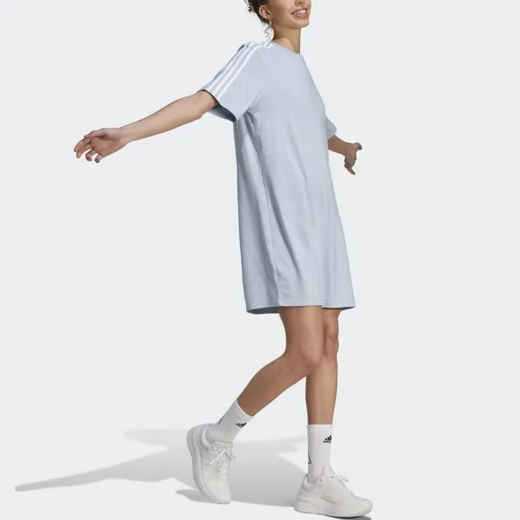 Adidas Essential Short-Sleeved Dresses Women's Light Blue-3