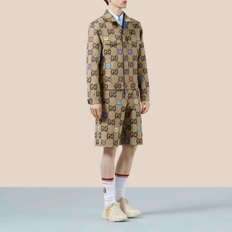 GUCCI Denim Jacket Men's Multicolor-4