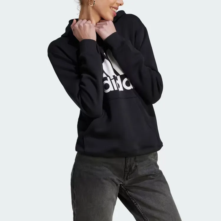 Adidas Free Shipping With AdiClub Essentials Big Logo Regular Fleece Hoodie-2
