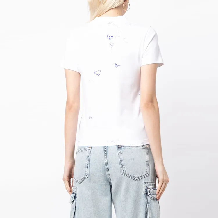 Vetements T-Shirts Women's Ecru-2