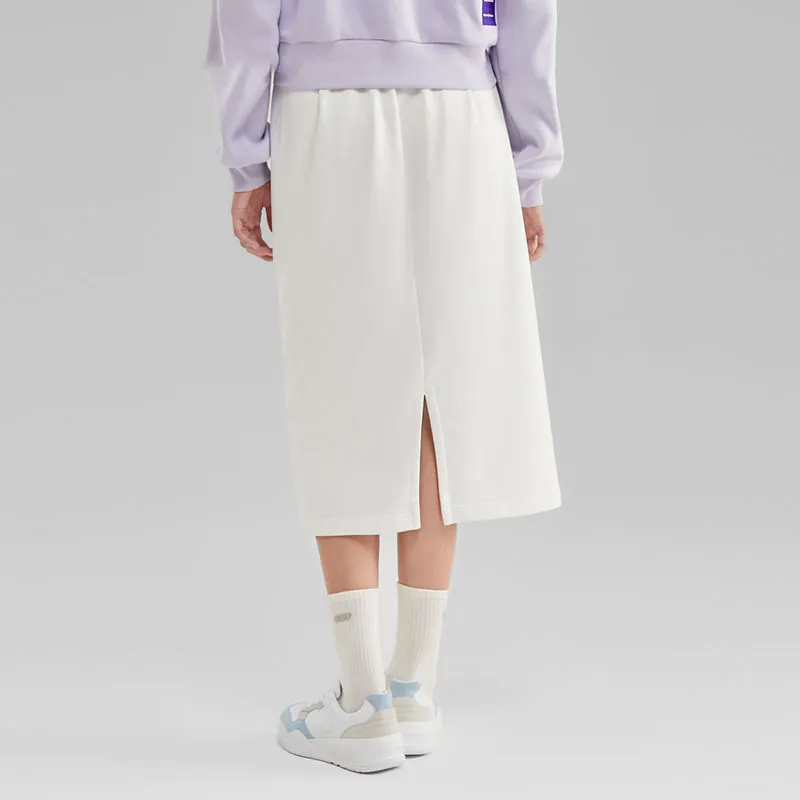 Skechers Casual Long Skirts Women's Marshmallow White-2