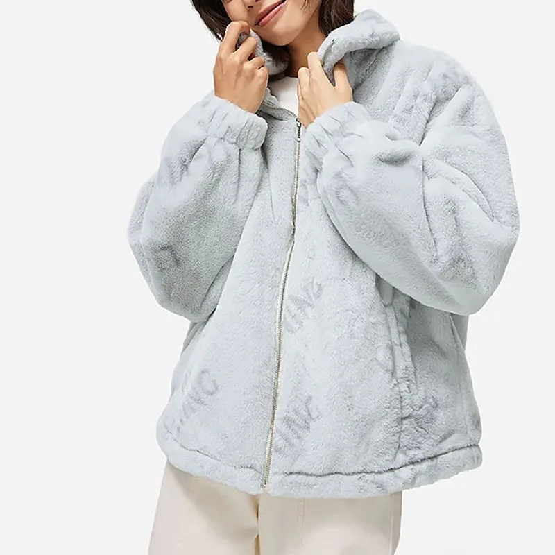 LiNing Sports Fashion Collection Jacket Women's Sichuan Stone Grey All Over Print-3