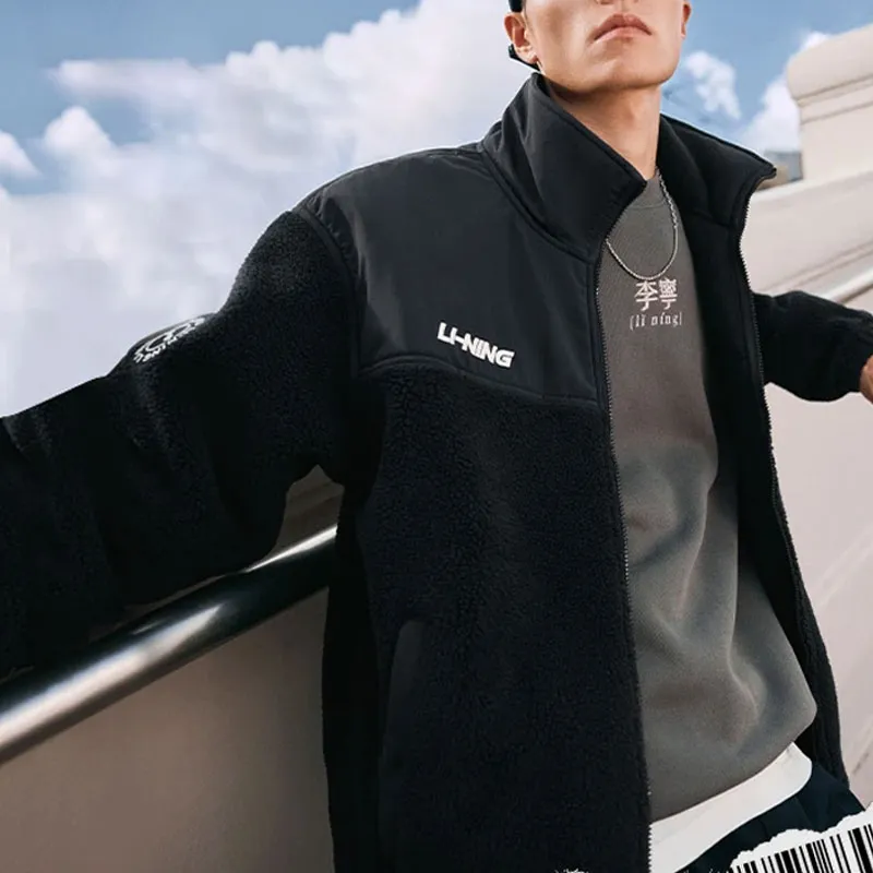 LiNing Sports Life Collection Jacket Unisex Black-2