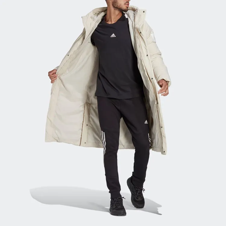 Adidas BIG BAFFLE DOWN COAT Down Jacket Men's White-2