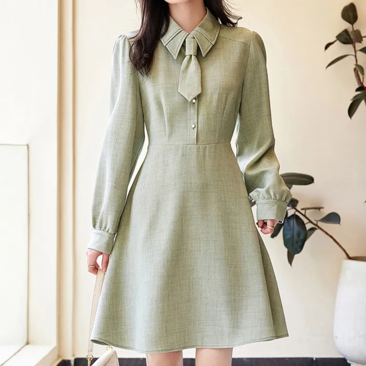Dme Long Sleeved Dresses Women's Green-2