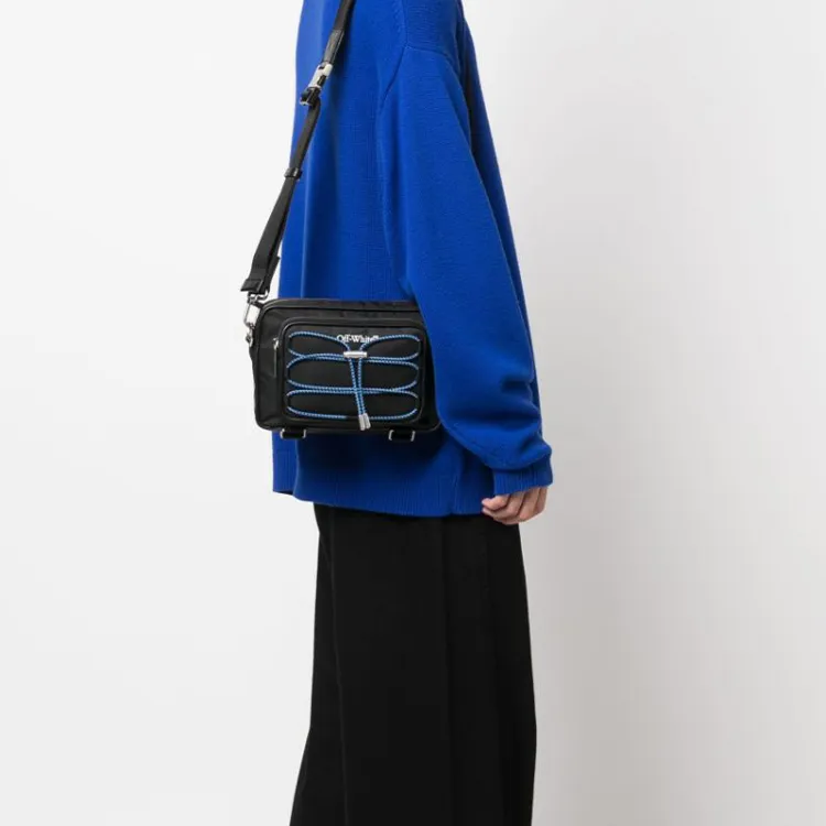 OFF WHITE Courrier Camera Bag Black-4