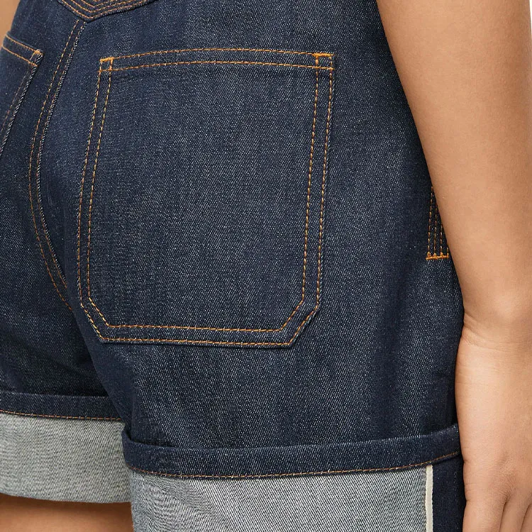 LOEWE Turn Up Shorts 'Raw Denim'-5