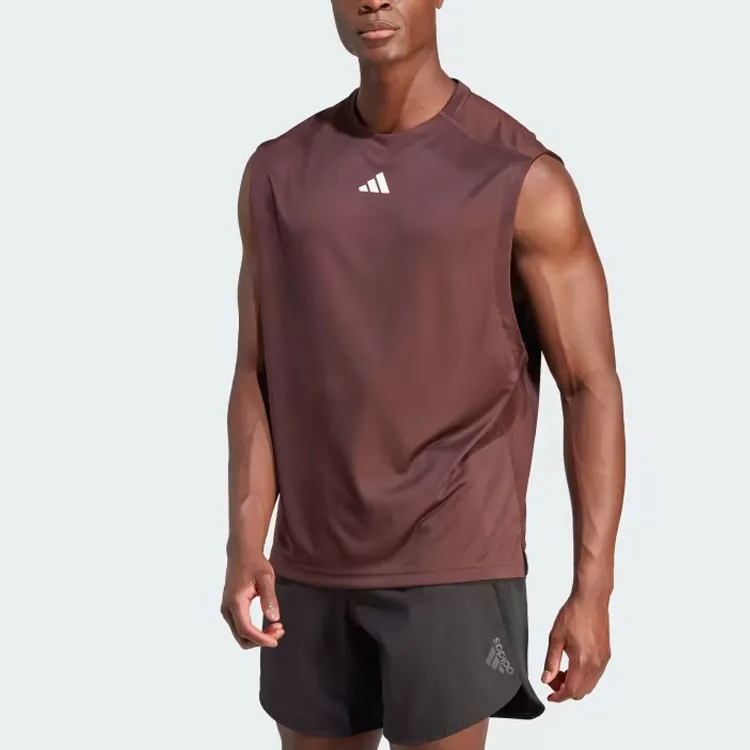 Adidas Originals Clothing Tank Tops Men Dark Red-2