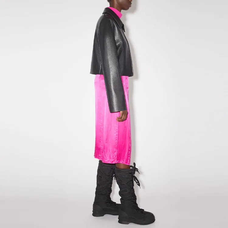 Acne Studios Leather Jackets Women's Black-2
