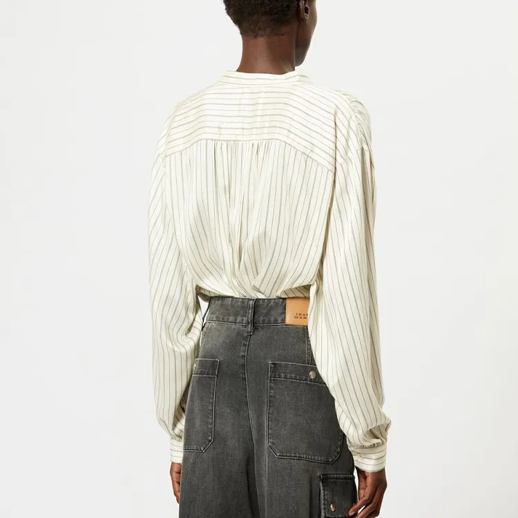ISABEL MARANT Ulys Band-collar Shirt-1