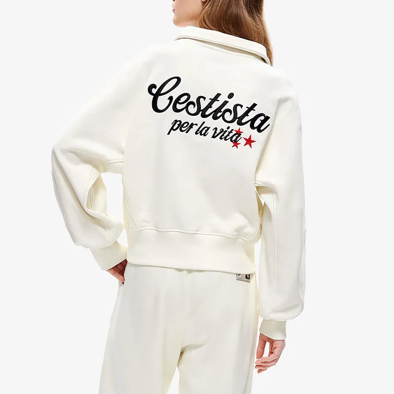 FILA FUSION Sweatshirt Women's Wheat Cream-3