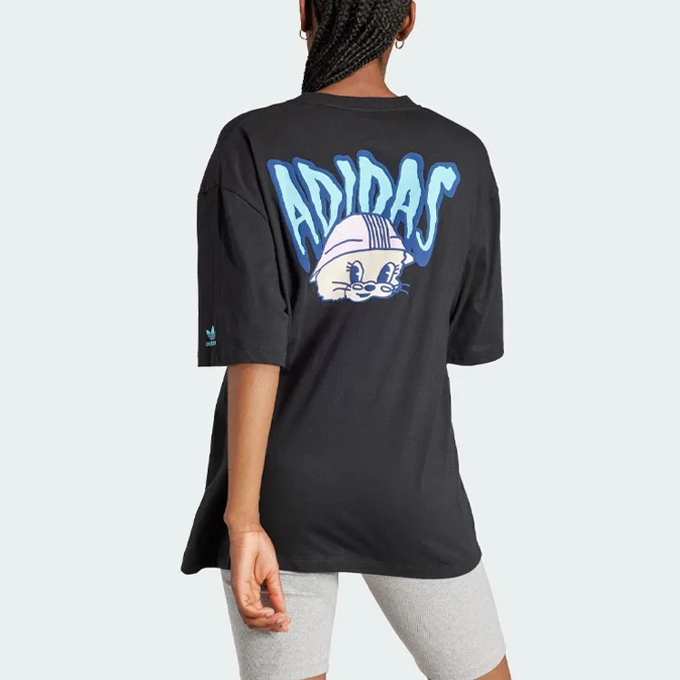 Adidas Originals Raglan Sleeve T Shirt Women's Black-2