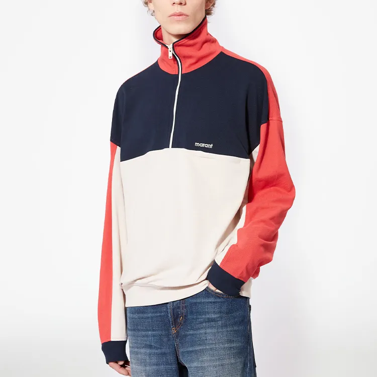 ISABEL MARANT Colour Block High Neck Sweatshirt-2