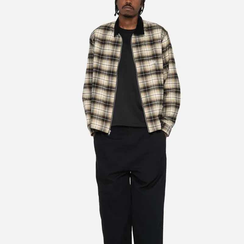 Stussy Frank Plaid Zip Shirt-2