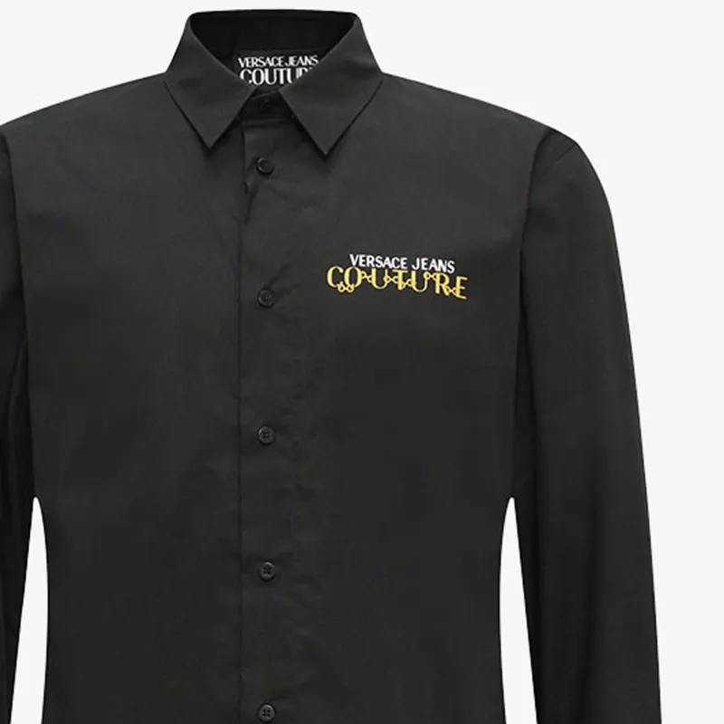 VERSACE JEANS COUTURE Logo print Cotton Shirt-5