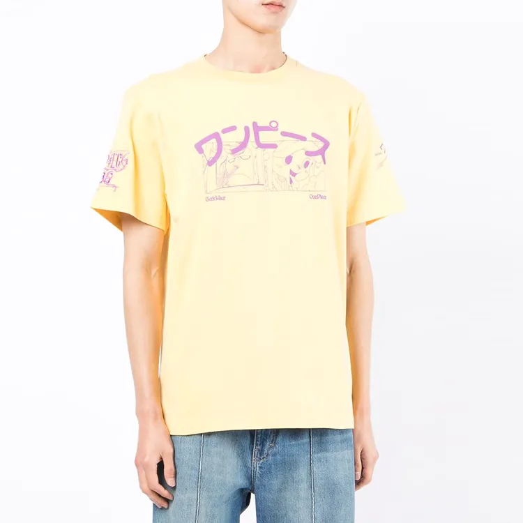 GCDS T Shirts Men Yellow-2