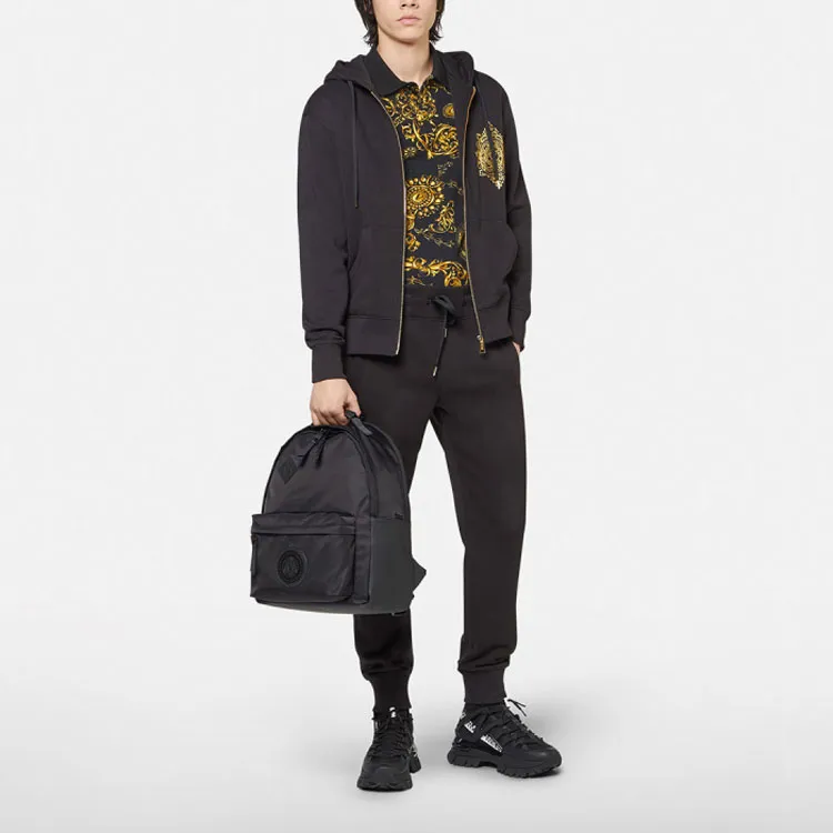 VERSACE Polo Shirts Men Black-1