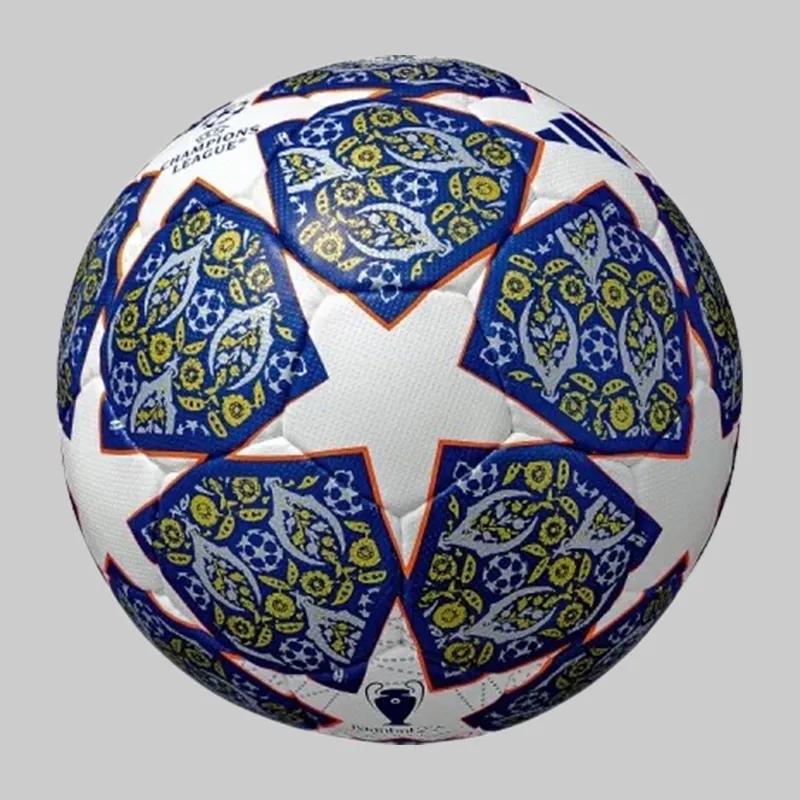 Adidas Size 4 Soccer PU Hand-Stitched Soccer Ball Kids' Blue Orange-3