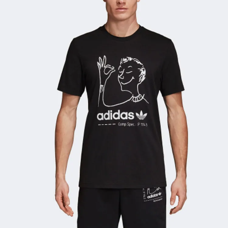 Adidas Originals FUN TEE T Shirt Men's Black-1
