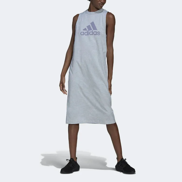 Adidas Sleeveless Dresses Women's Gray-1