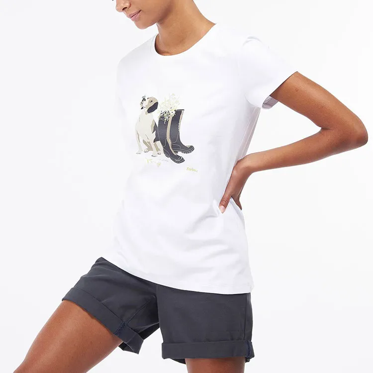 BARBOUR T-Shirts Women's White-2