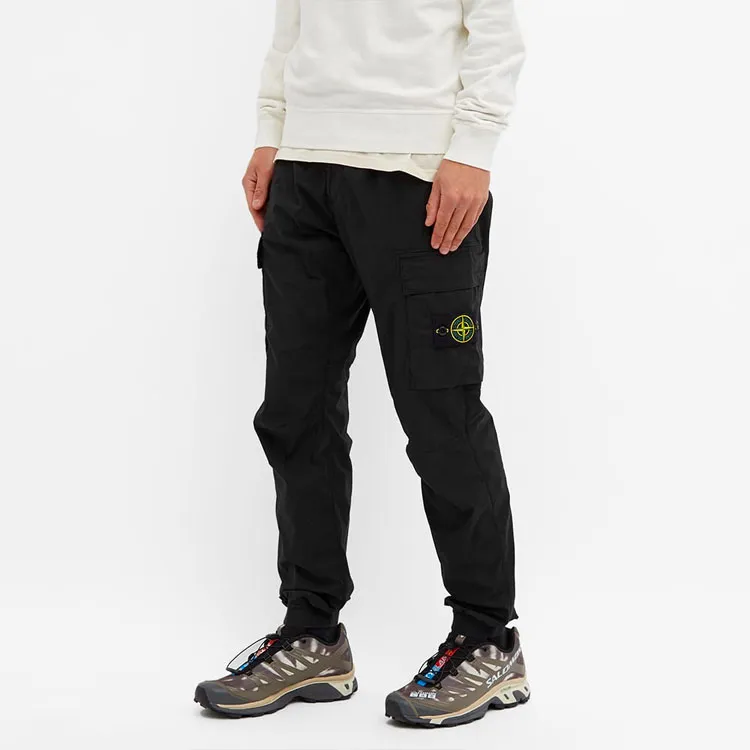 STONE ISLAND SS22 Casual Pants Men's Black-3