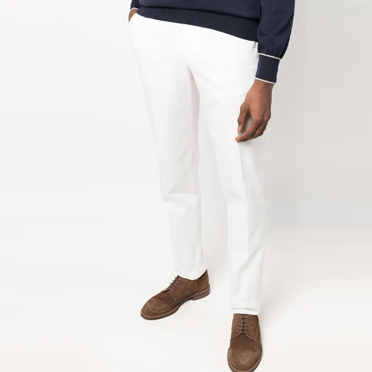 Brunello Cucinelli Straight Leg Chino Pants-4