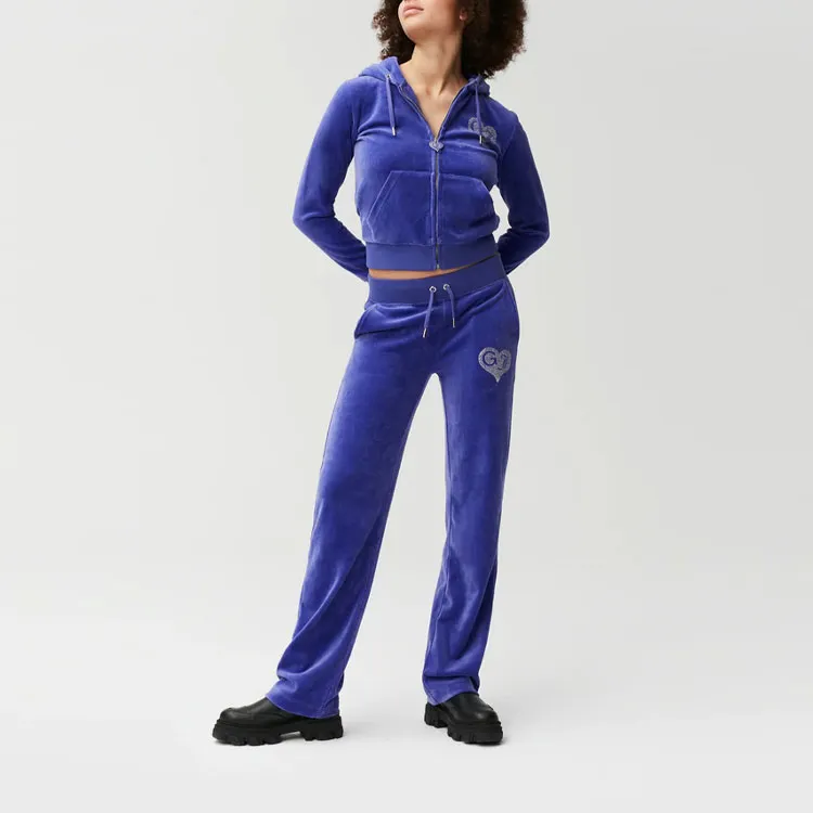GANNI Knitted Sweatpants Women's Purple-2
