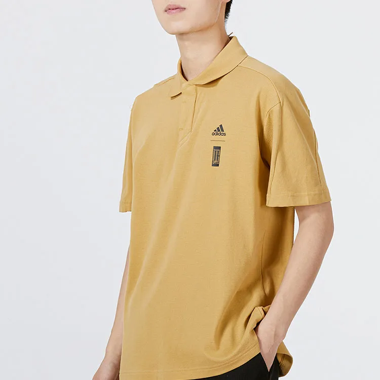 Adidas Polo Shirts Men Yellow-4