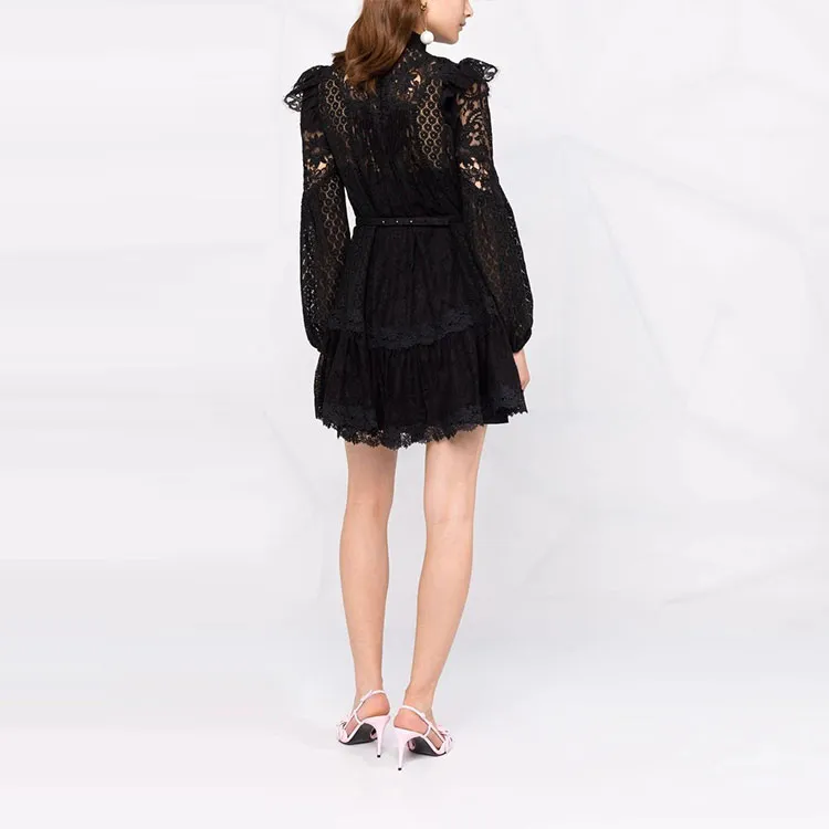 Zimmermann Long-Sleeved Dresses Women's Black-2