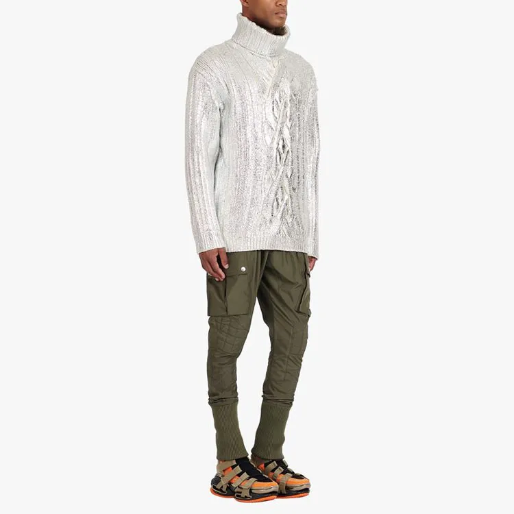 BALMAIN Sweaters Men Silver-5
