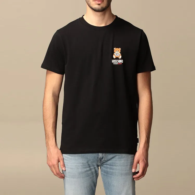 MOSCHINO T Shirts Men Black-3