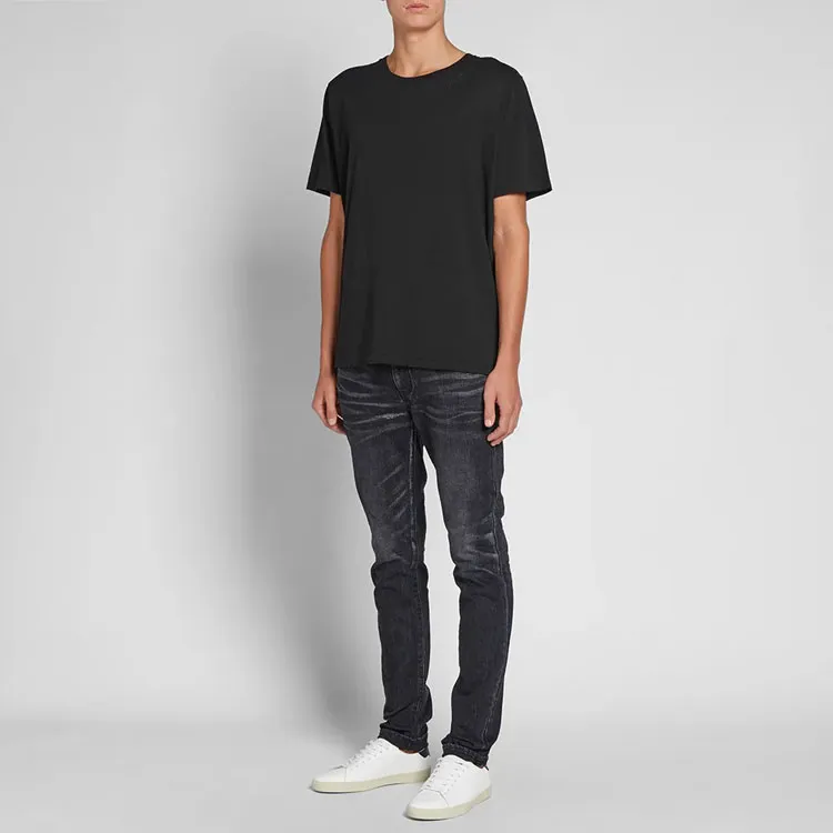 SAINT LAURENT T Shirts Men Black-3