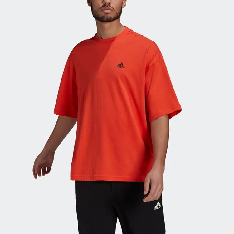 Adidas T Shirts Unisex Half Neon Red-1