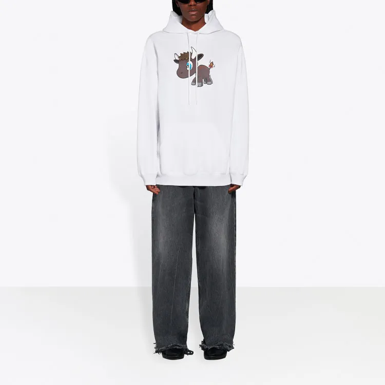 Balenciaga SS21 Sweatshirt Unisex White-2