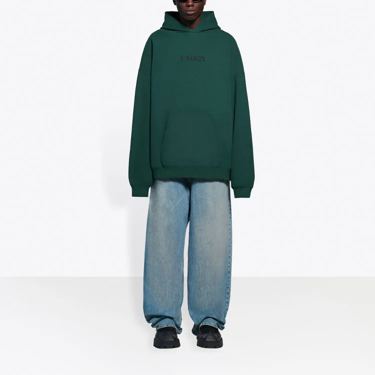 Balenciaga SS21 Sweatshirt Unisex Dark Green-5