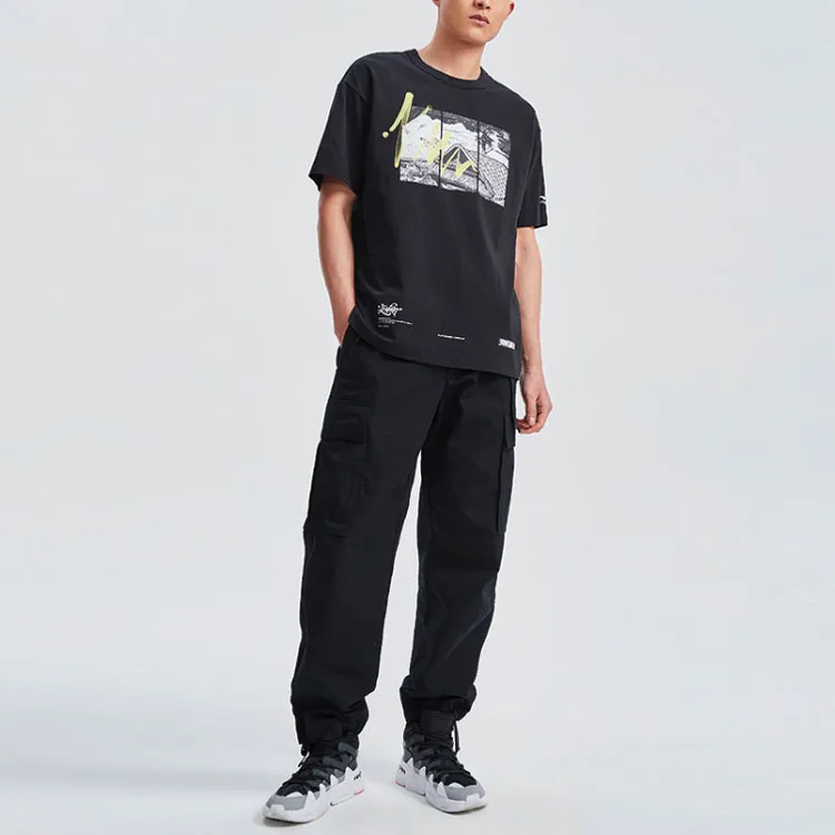 LiNing Skateboard T Shirt Men's Black-2