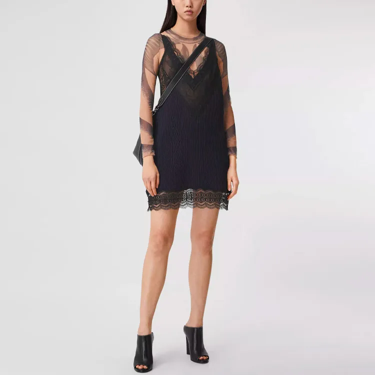 Burberry Sleeveless Dresses Women's Ink Blue-1